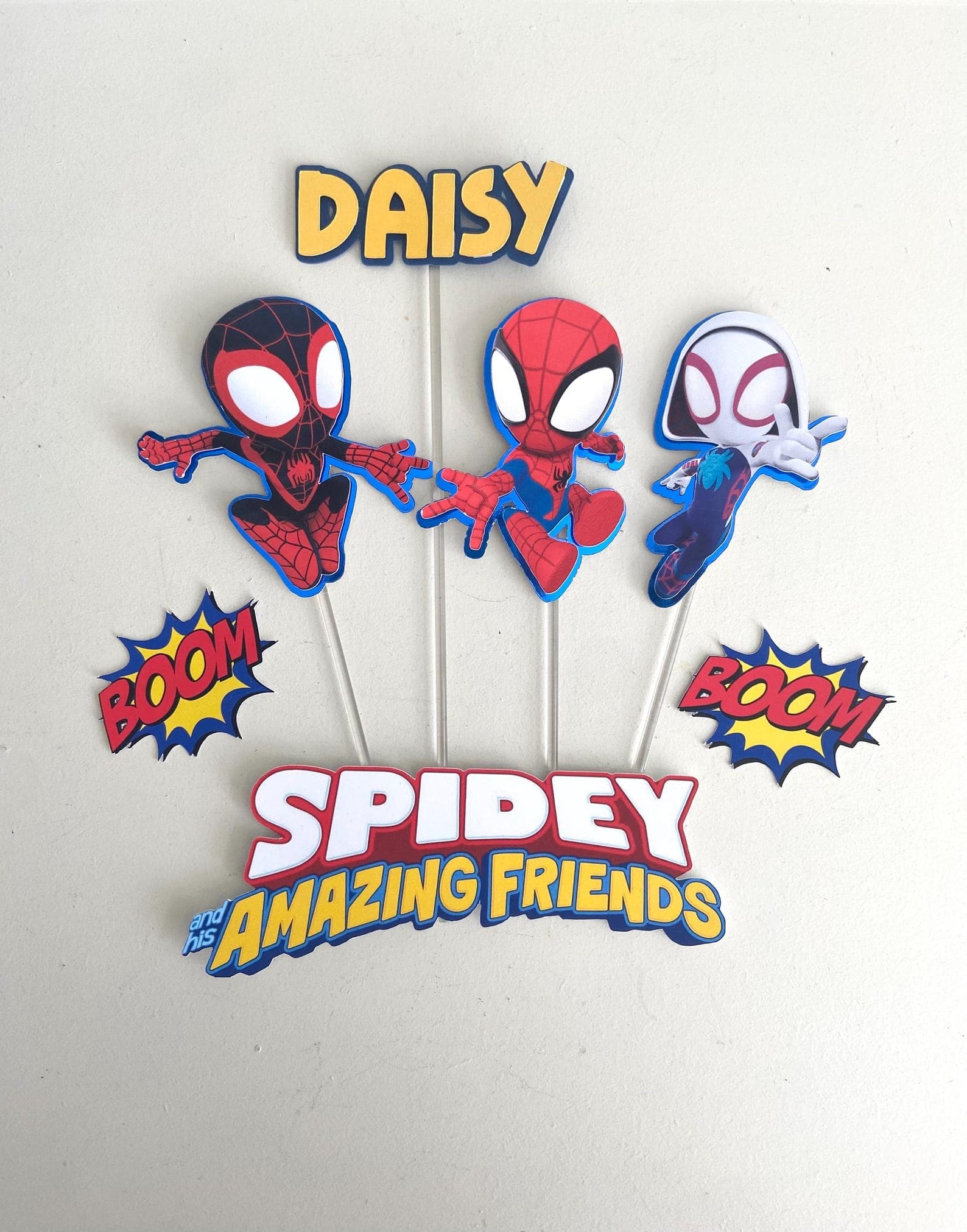 Spidey and Friends Cake Topper Set
