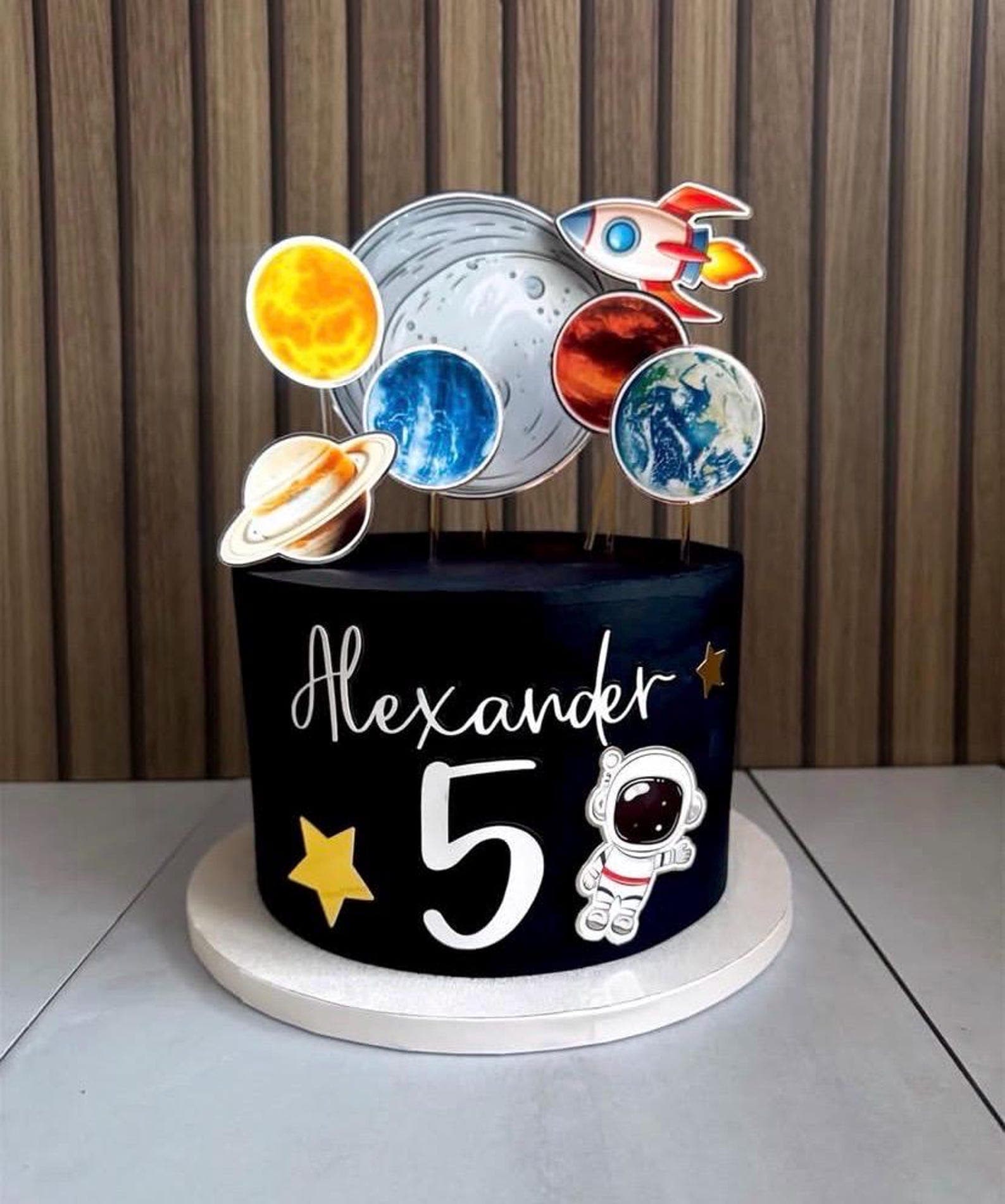 Personalised Space Cake Topper