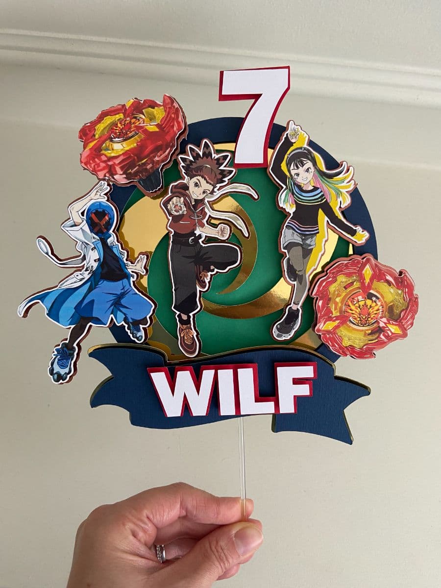 Beyblade Cake Topper