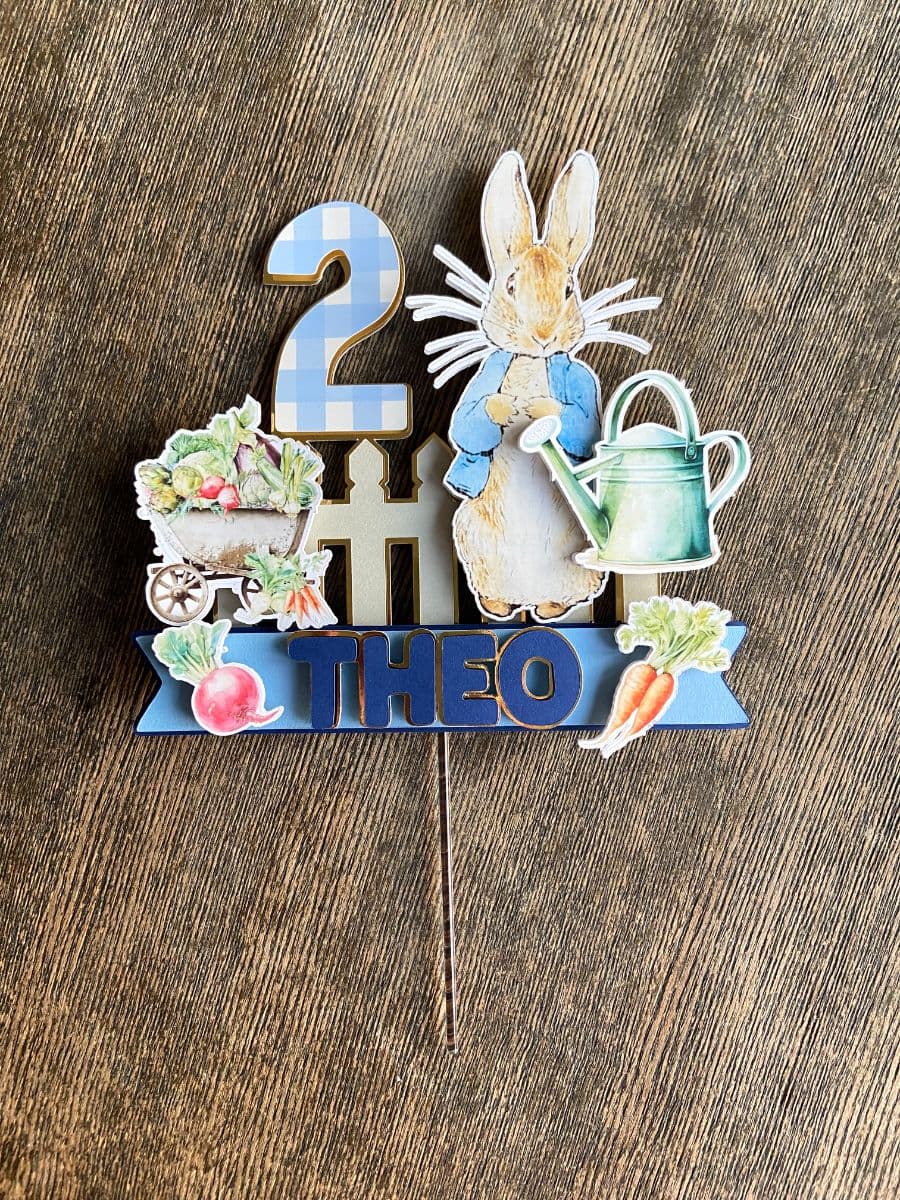 Peter Rabbit Cake Topper