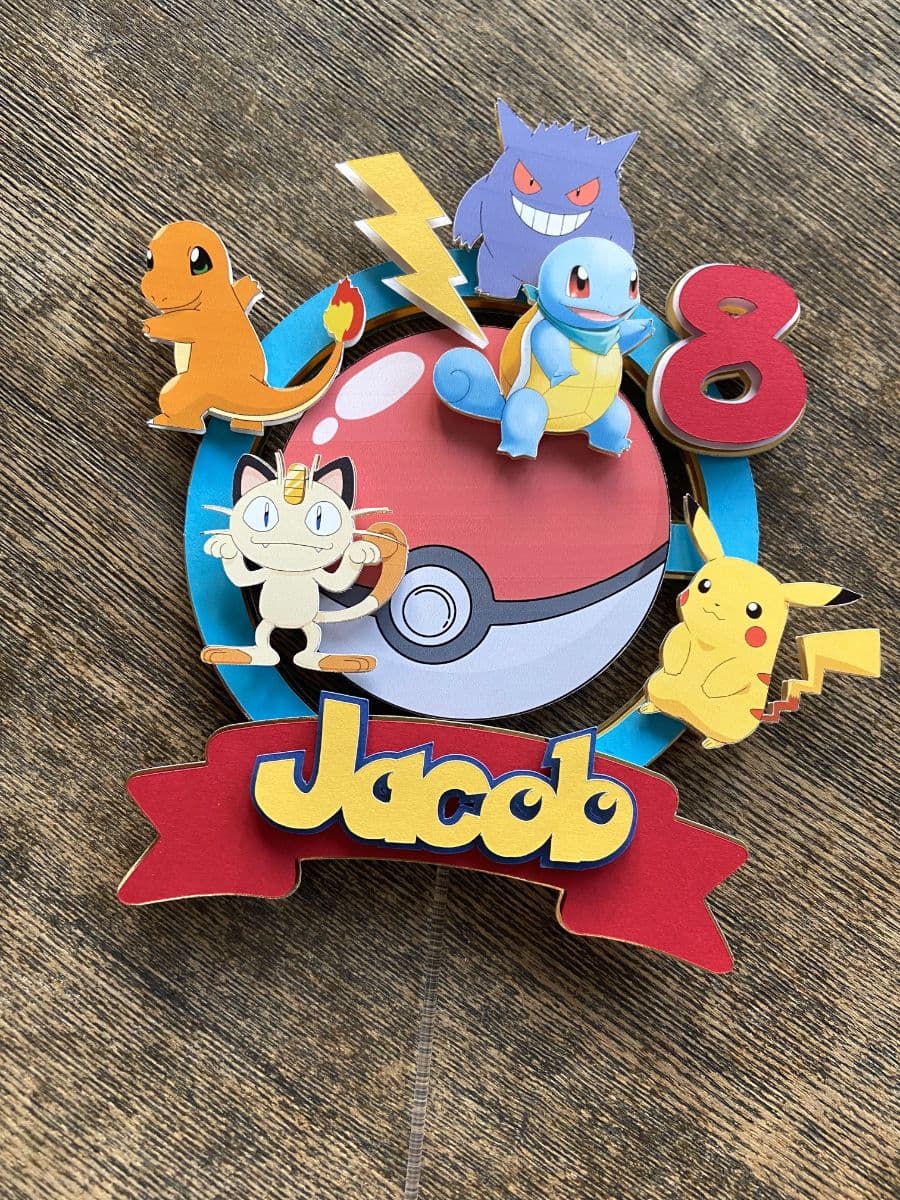 Pokémon Cake Topper
