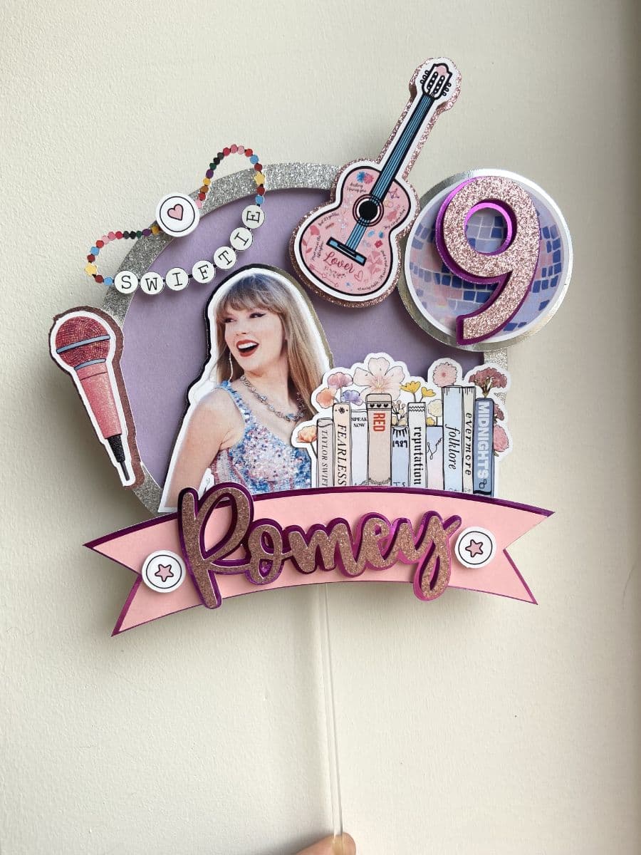 Taylor Swift Inspired Cake Topper